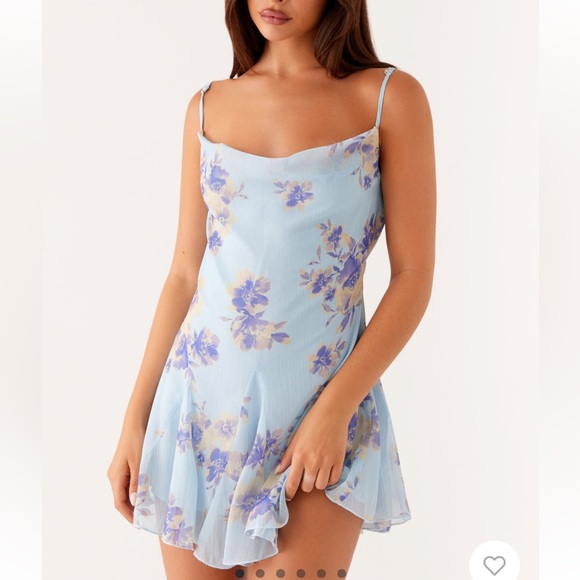 Peppermayo Dresses & Skirts - Peppermayo Light Blue Floral Mini Dress